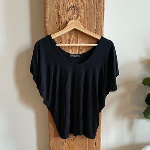 Black Dolman Sleeve Top